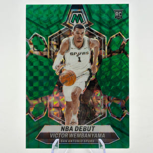 2023-24 Panini Mosaic Basketball - NBA Debut Victor Wembanyama Green Rookie FRENLY BRICKS - Open 7 Days