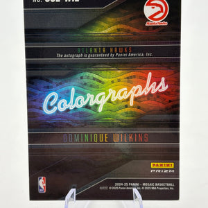 2024-25 Panini Mosaic Basketball - Dominique Wilkins Colorgraphs Auto FRENLY BRICKS - Open 7 Days