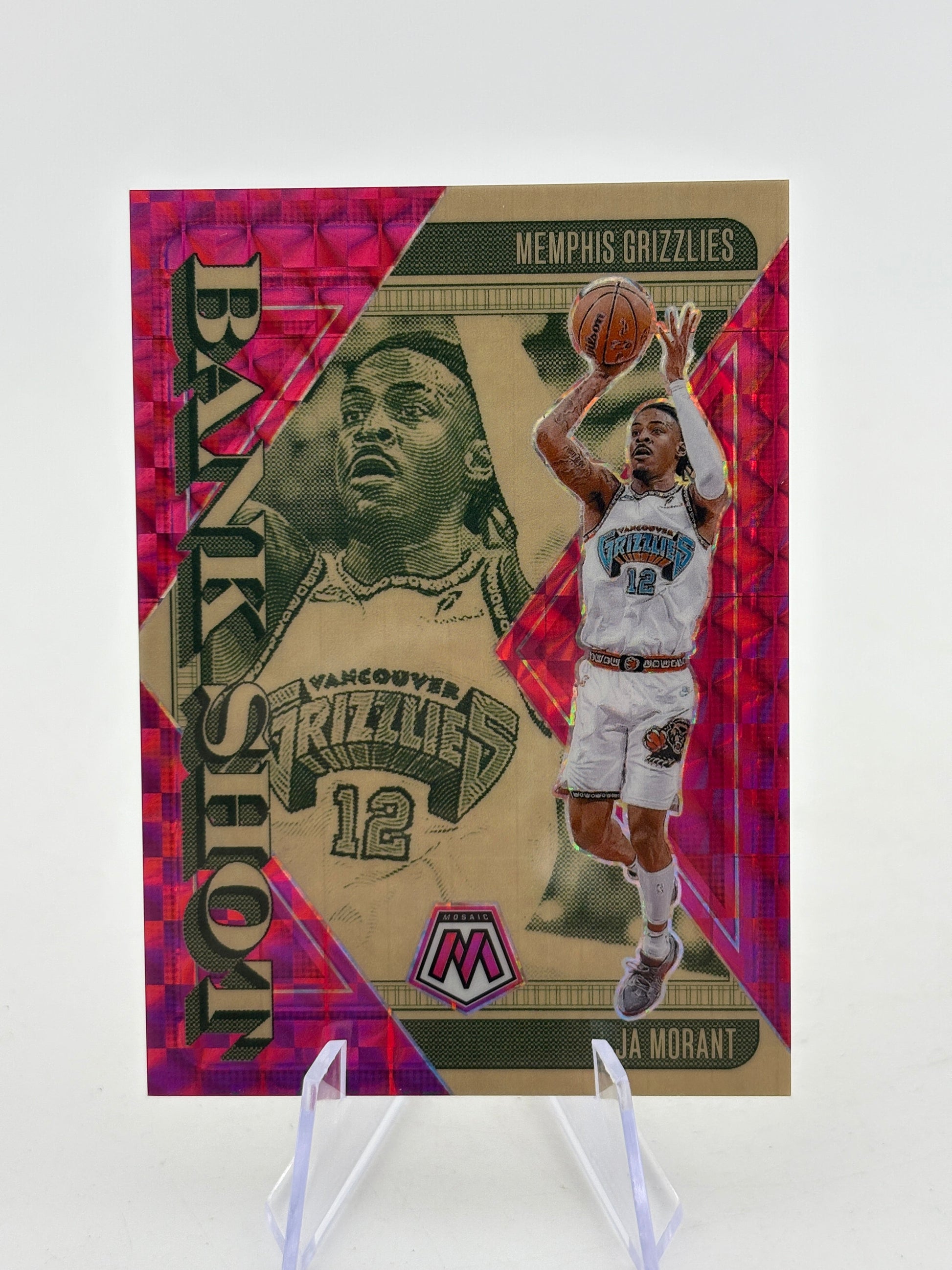 2024-25 Panini Mosaic Basketball - Ja Morant Bank Shot Pink /149 FRENLY BRICKS - Open 7 Days