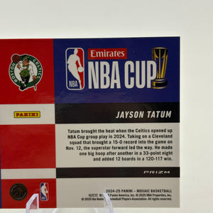 2024-25 Panini Mosaic NBA Cup Mosaic Prizm SP Jayson Tatum #23 Celtics FRENLY BRICKS - Open 7 Days