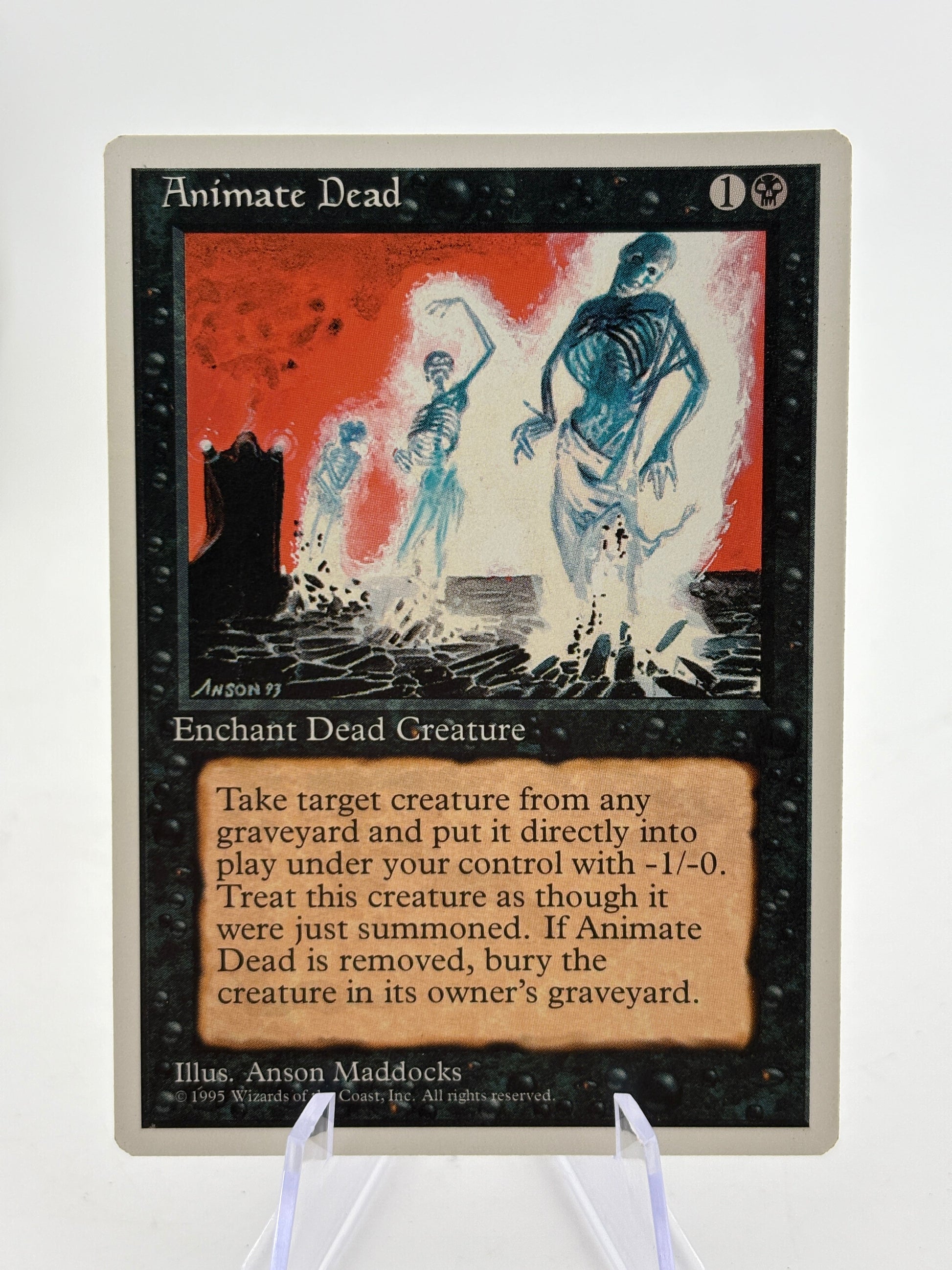 Magic The Gathering Vintage - Animate Dead Black Enchantment 5th Edition LP FRENLY BRICKS - Open 7 Days
