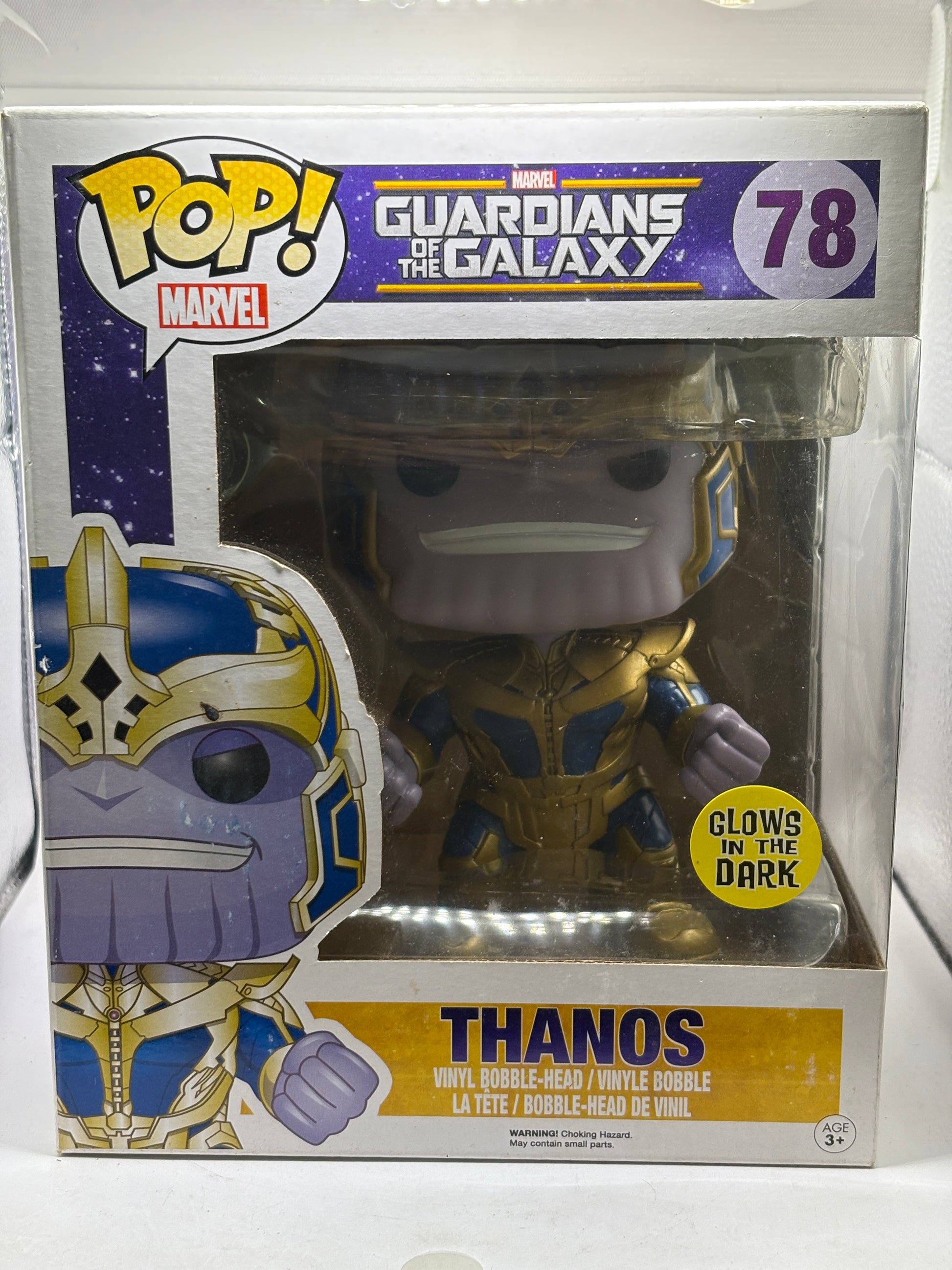 Funko POP! Marvel Guardians of the Galaxy #78 Thanos Glow Vinyl Bobble-Head image 1