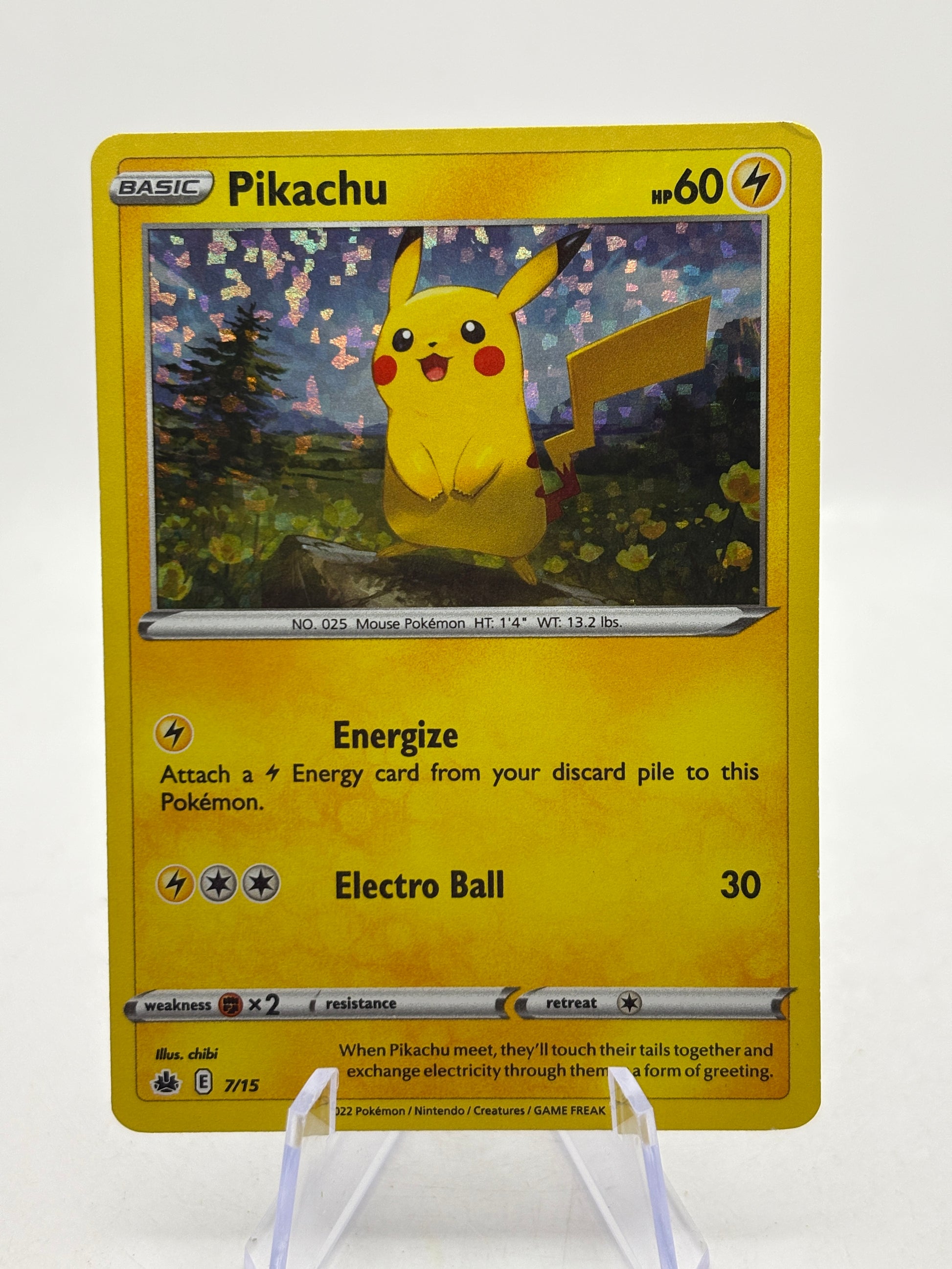 Pokemon TCG 2022 Mcdonalds Promo - Pikachu 7/15 Holo LP image 1