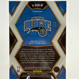 2023-24 Panini Select Basketball #DSM-JH Jett Howard Rookie Patch /5 FRENLY BRICKS - Open 7 Days