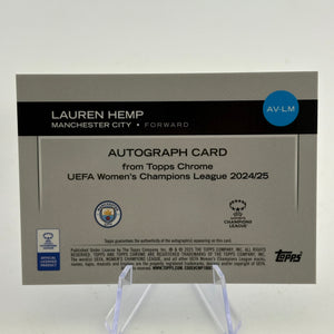 2024-25 Topps Chrome Champions League - Lauren Hemp Auto /150 FRENLY BRICKS - Open 7 Days