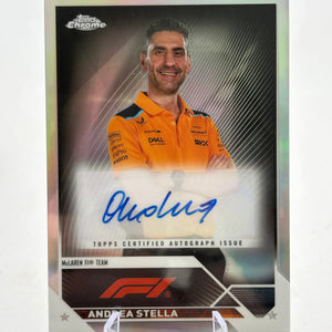 2023 Topps Chrome Formula 1 - Andrea Stella Silver Auto #CAC-AS FRENLY BRICKS - Open 7 Days