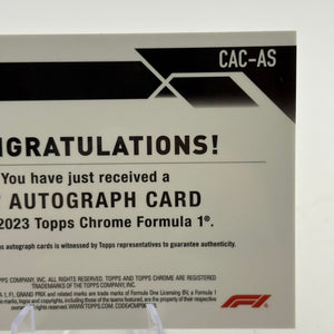 2023 Topps Chrome Formula 1 - Andrea Stella Silver Auto #CAC-AS FRENLY BRICKS - Open 7 Days