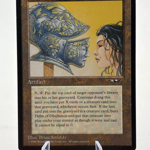Magic The Gathering Vintage 1996 - Alliances Helm Of Obedience 121 MP (1) FRENLY BRICKS - Open 7 Days
