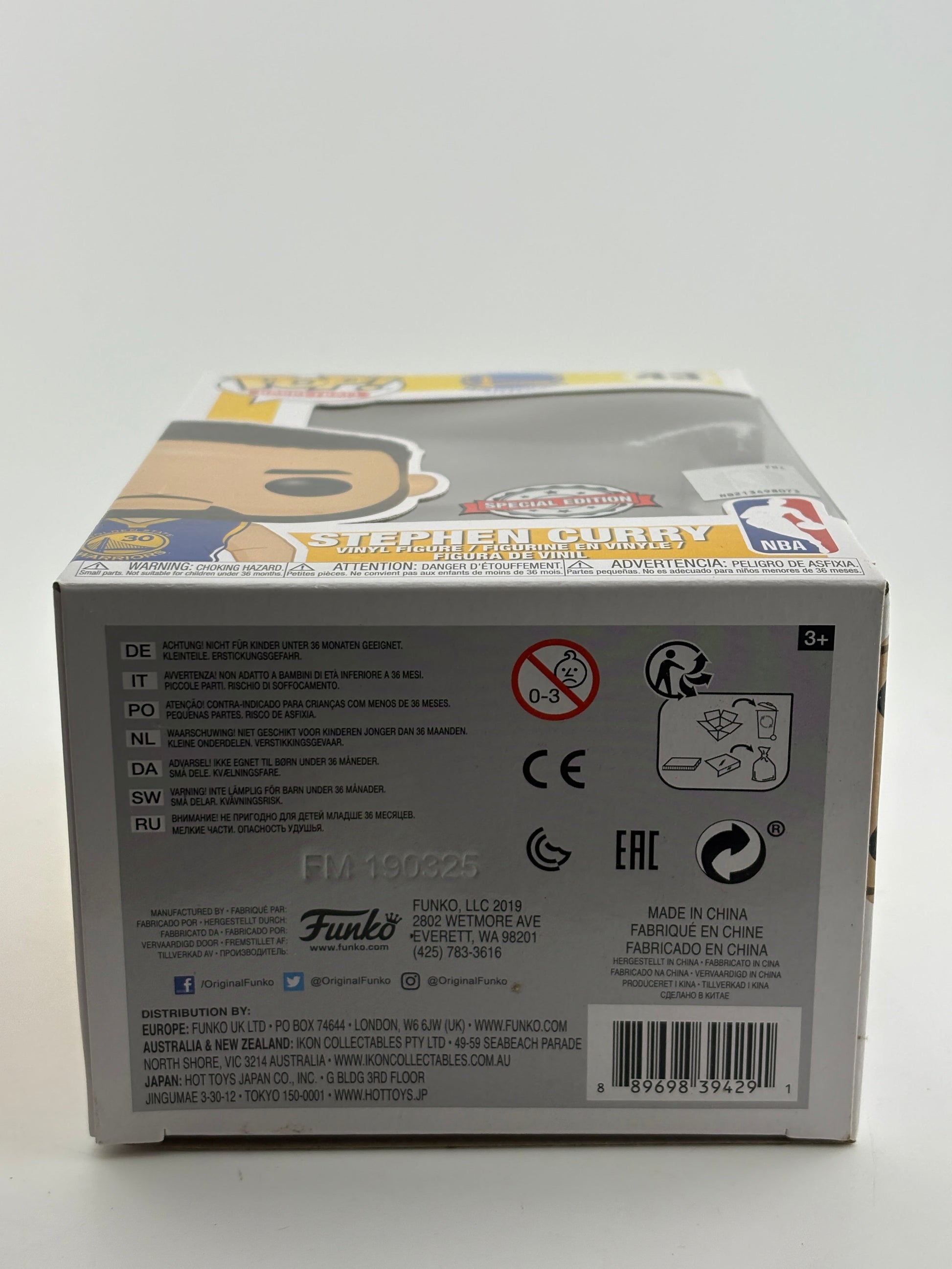 Funko POP! Basketball GSW #43 Stephen Curry Special Edition Vinyl Figure FRENLY BRICKS - Open 7 Days
