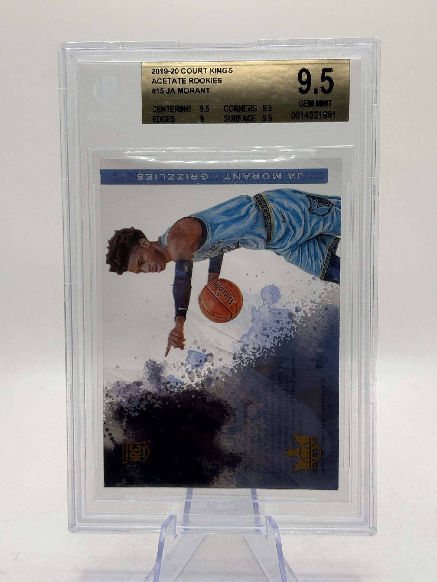 2019-20 Court Kings Acetate Rookies - Ja Morant #15 Rookie BGS 9.5
