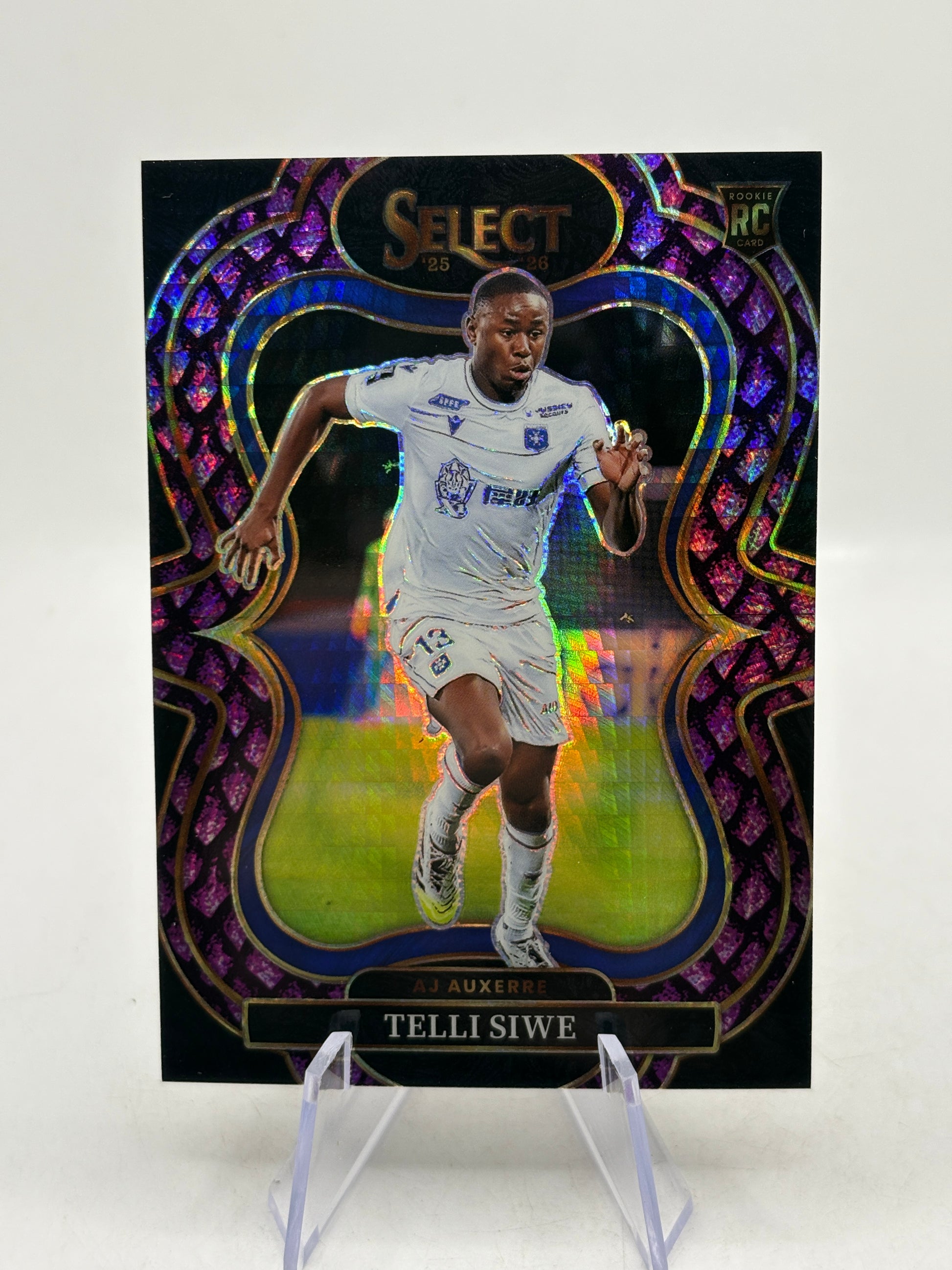 2025-26 Panini Select Ligue 1 Mcdonalds - Telli Siwe /49 Purple Dragon Scale image 1