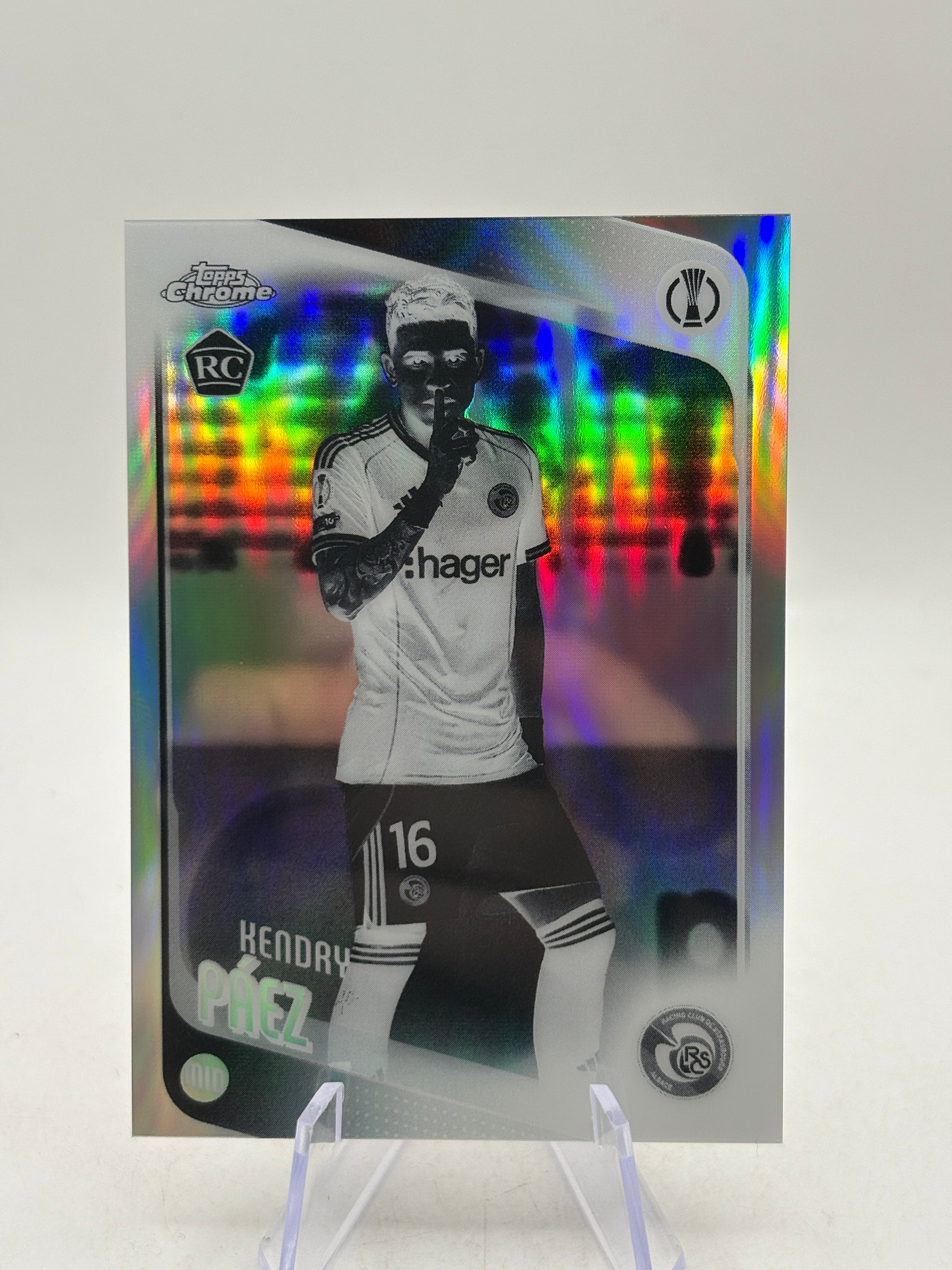 2025-26 Topps Chrome Ligue 1 - #29 Henry Paez Rookie Negative SSP image 1
