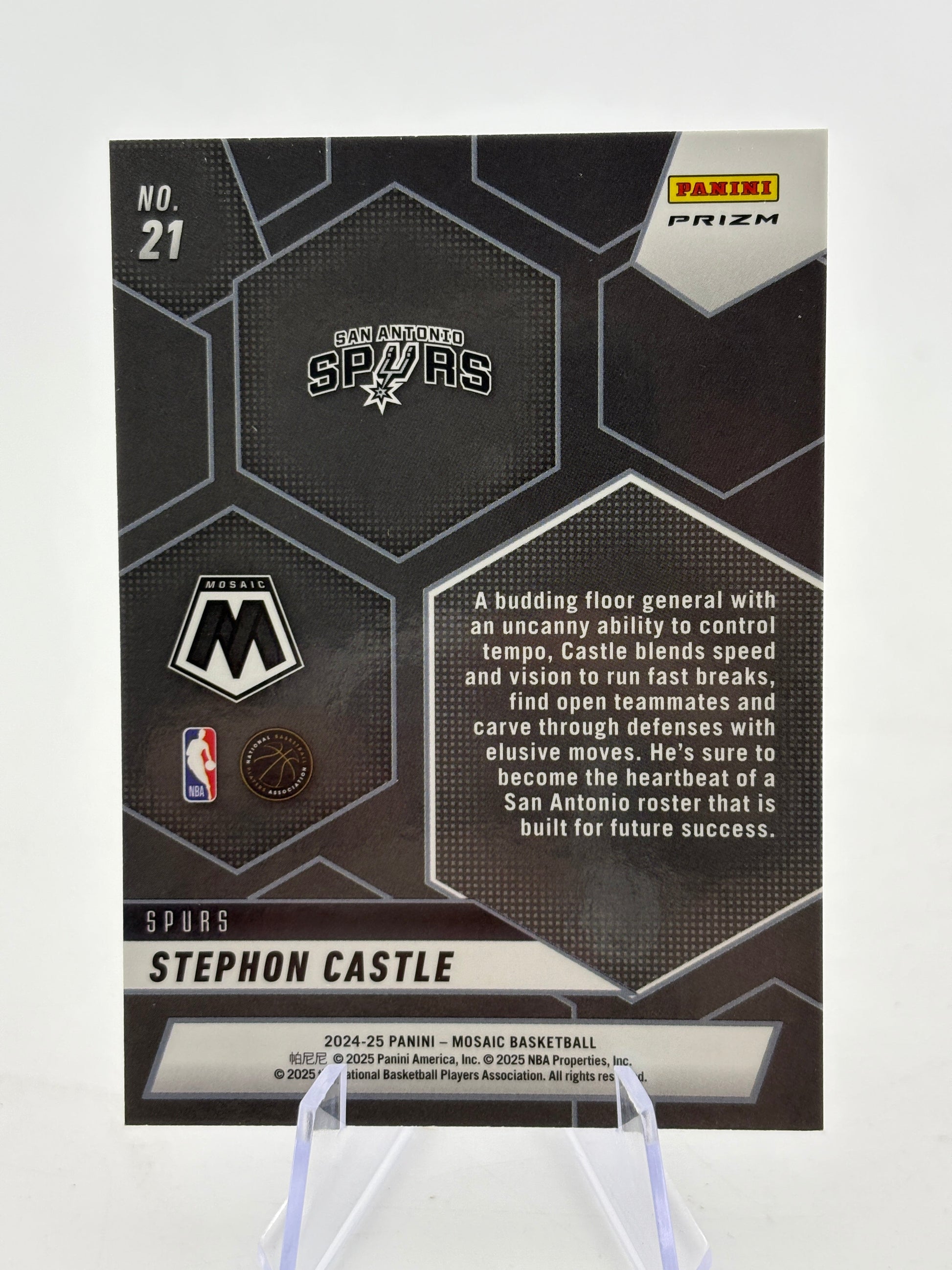 2024-25 Panini Mosaic Basketball - Stephon Castle Silver Montage Rookie FRENLY BRICKS - Open 7 Days