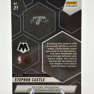 2024-25 Panini Mosaic Basketball - Stephon Castle Silver Montage Rookie FRENLY BRICKS - Open 7 Days