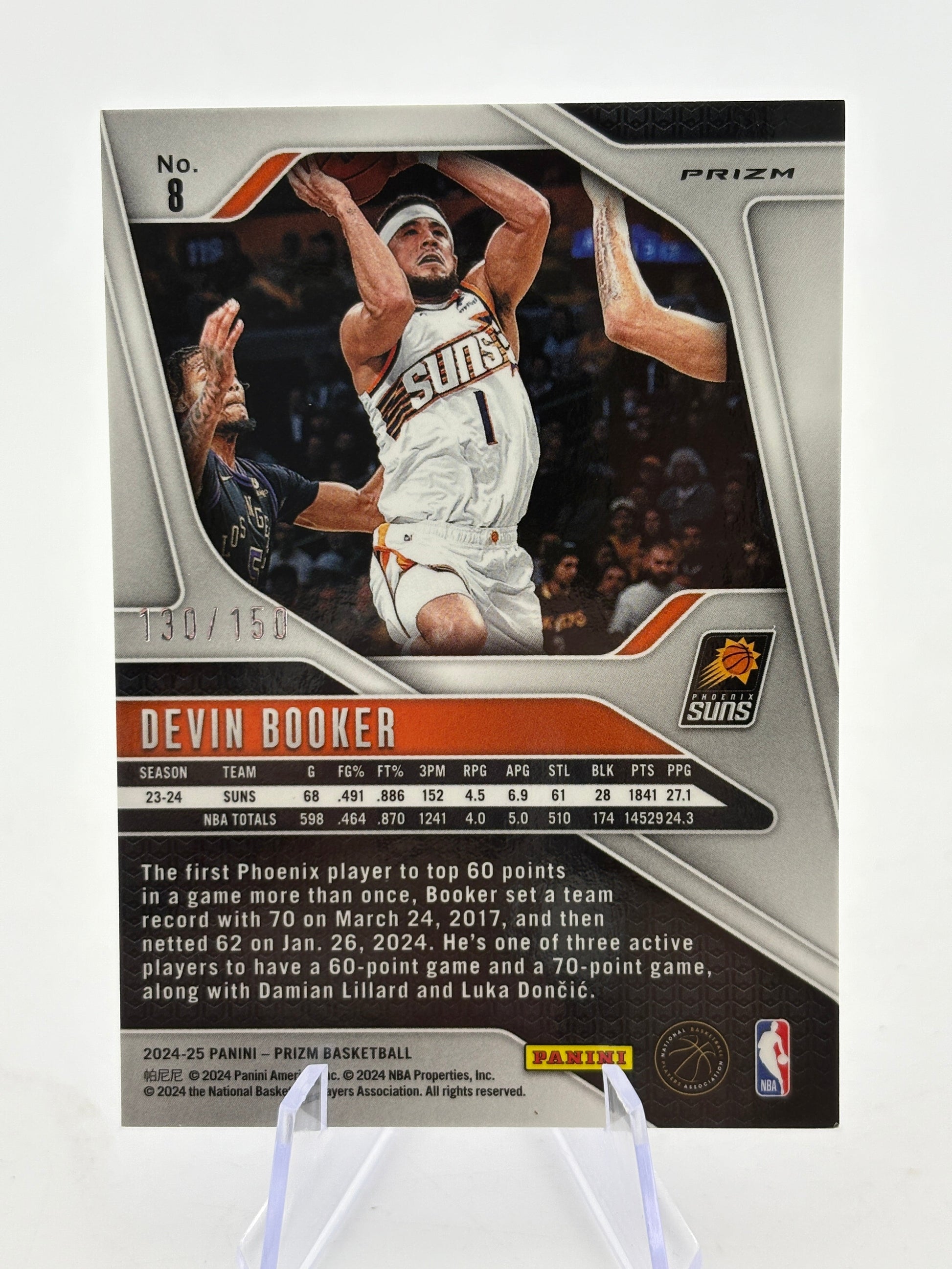 2024-25 Panini Prizm - Devin Booker Blue Fast Break 130/150 #8 FRENLY BRICKS - Open 7 Days