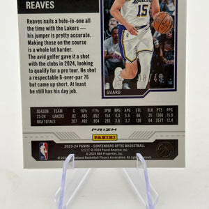 2023-24 Panini Contenders Optic - Austin Reaves #57 /49 Orange Season Ticket FRENLY BRICKS - Open 7 Days