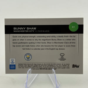 2025 Topps Chrome WUCL - Bunny Shaw 01/99 Green Refractor FRENLY BRICKS - Open 7 Days
