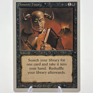 Magic The Gathering Vintage - Demonic Tutor Socery Revised LP FRENLY BRICKS - Open 7 Days