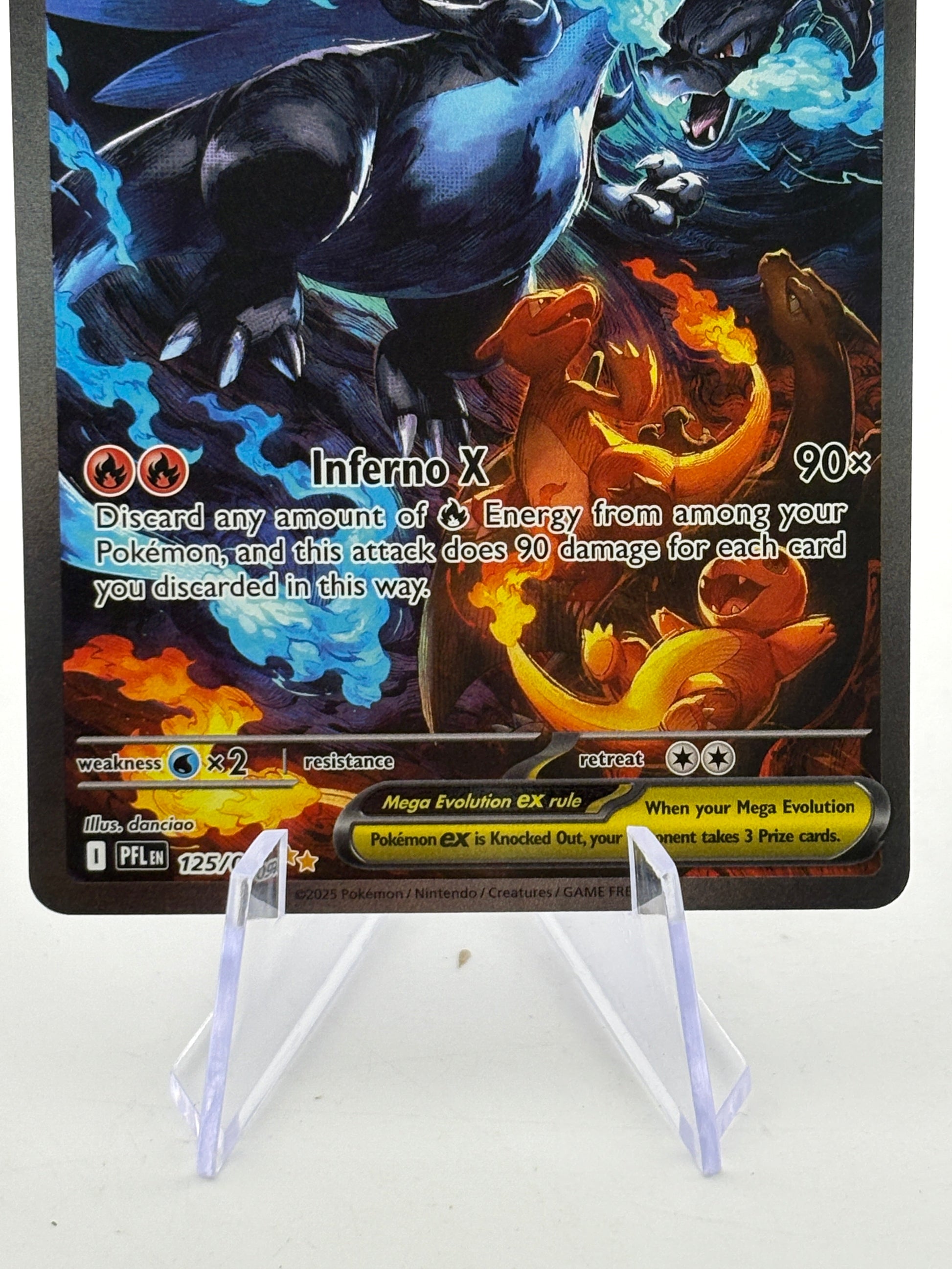 Pokemon TCG Phantasmal Flames - Mega Charizard X EX 125/094 SIR MINT FRENLY BRICKS - Open 7 Days