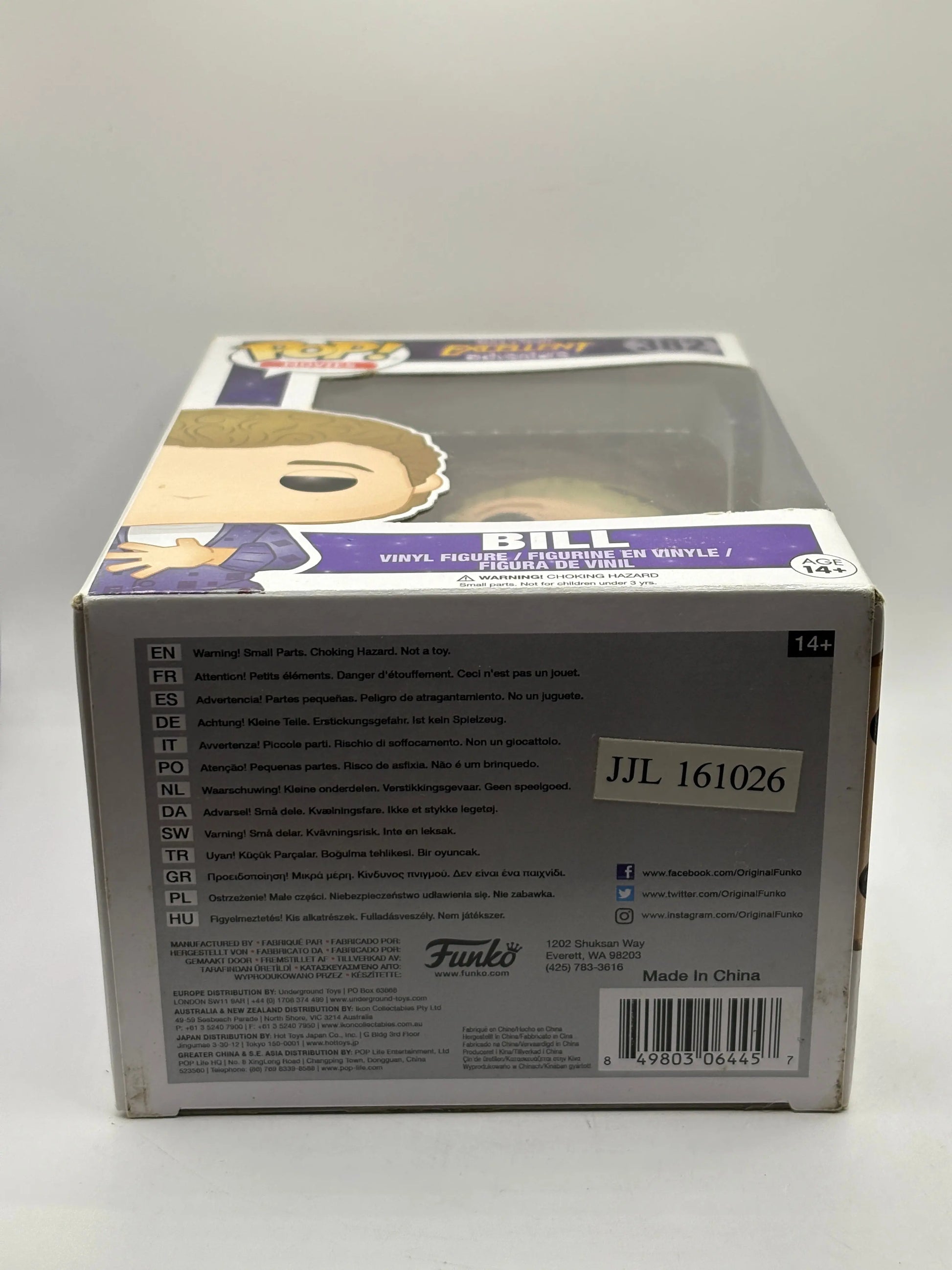 Funko POP! Movies Bill & Ted’s Excellent Adventure #382 Bill Vinyl Figure FRENLY BRICKS - Open 7 Days