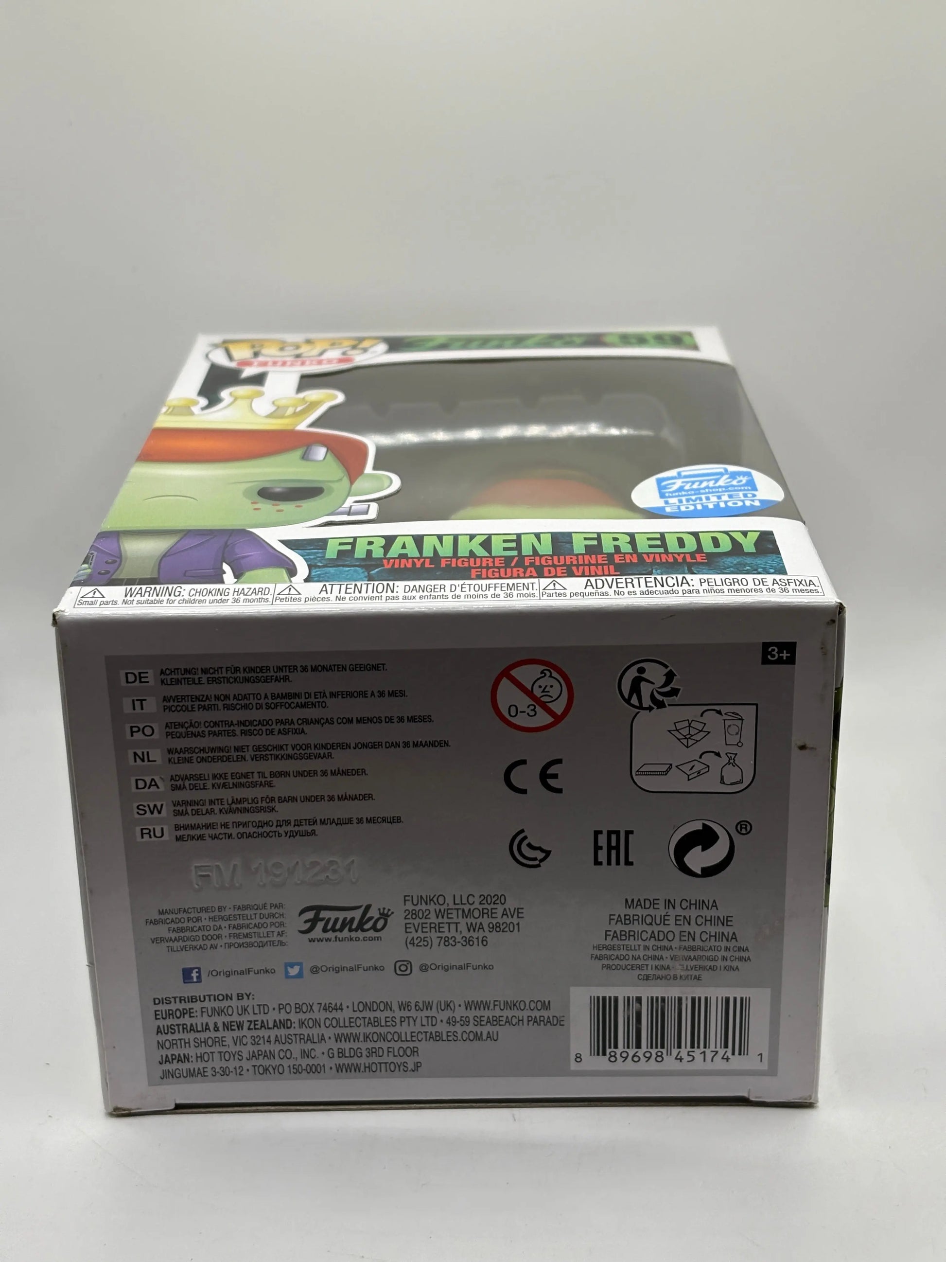 Funko POP! Funko #59 Franken Freddy Limited Edition Vinyl Figure FRENLY BRICKS - Open 7 Days