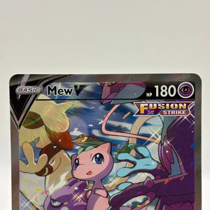 Pokemon TCG Fusion Strike - Mew V 251/264 Alternate Full Art Lightly Played FRENLY BRICKS - Open 7 Days
