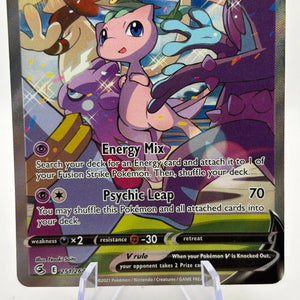 Pokemon TCG Fusion Strike - Mew V 251/264 Alternate Full Art Lightly Played FRENLY BRICKS - Open 7 Days
