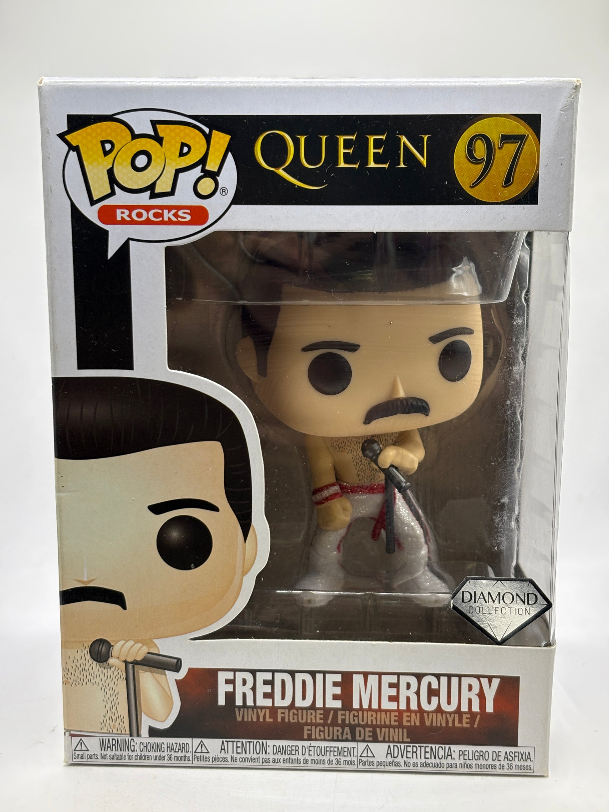 Funko POP! Rocks Queen #97 Freddie Mercury Diamond Vinyl Figure image 1