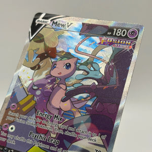 Pokemon TCG Fusion Strike - Mew V 251/264 Alternate Full Art Lightly Played FRENLY BRICKS - Open 7 Days