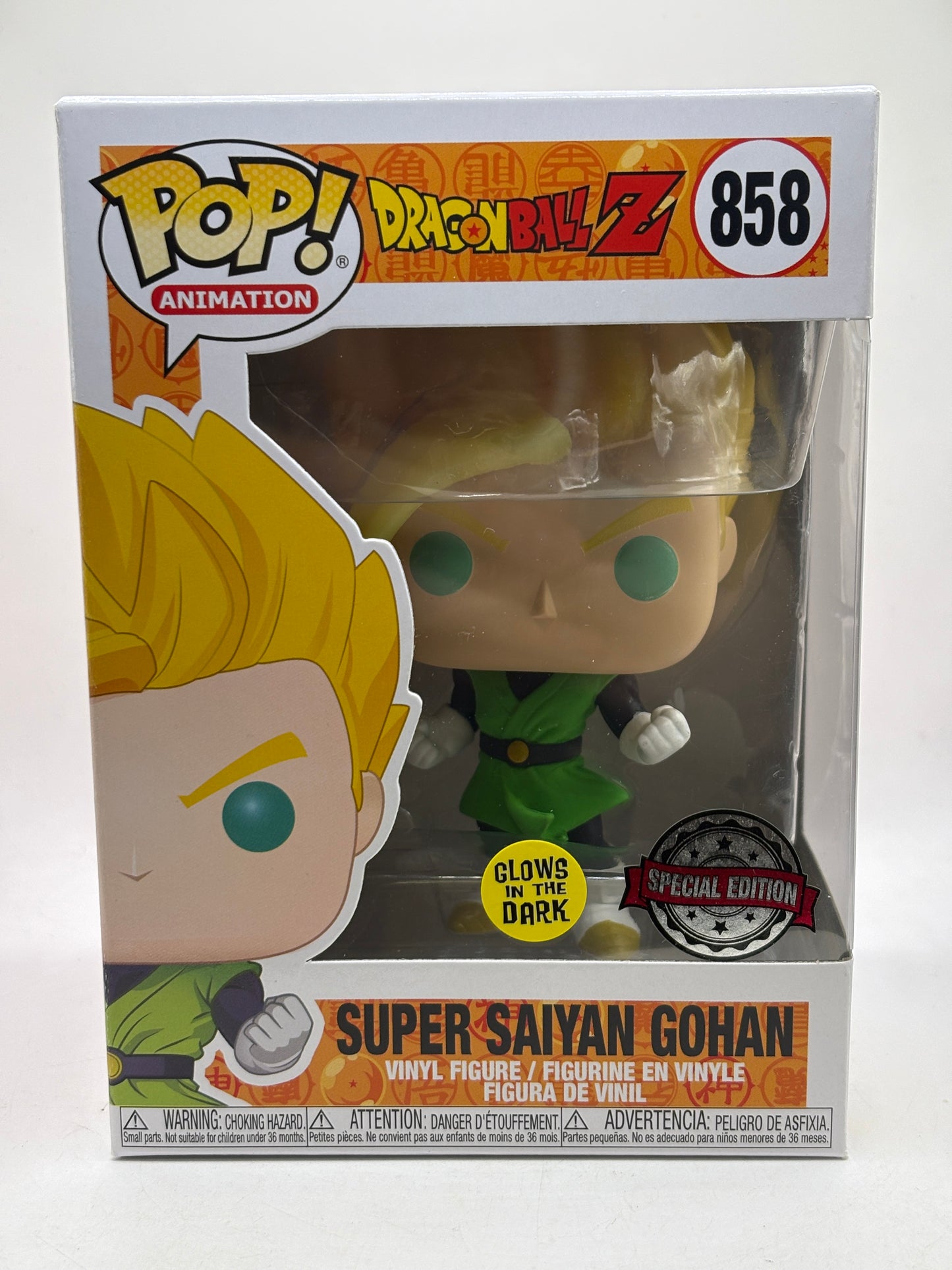 Funko POP! Animation Dragon Ball Z #858 Super Saiyan Gohan Special Glow