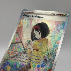 Pokemon TCG 151 MEW - Erika’s Invitation 203/165 Special Illustration Rare NM FRENLY BRICKS - Open 7 Days