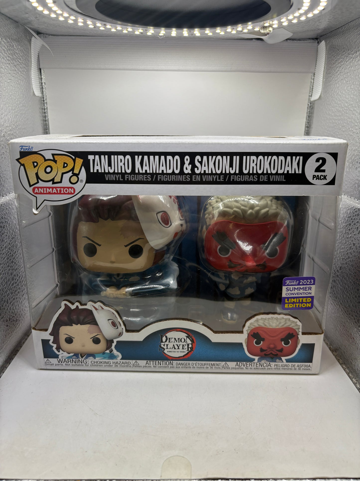 Funko POP! Animation Demon Slayer Tanjiro Kamado & Sakonji Urokodaki 2 Pack