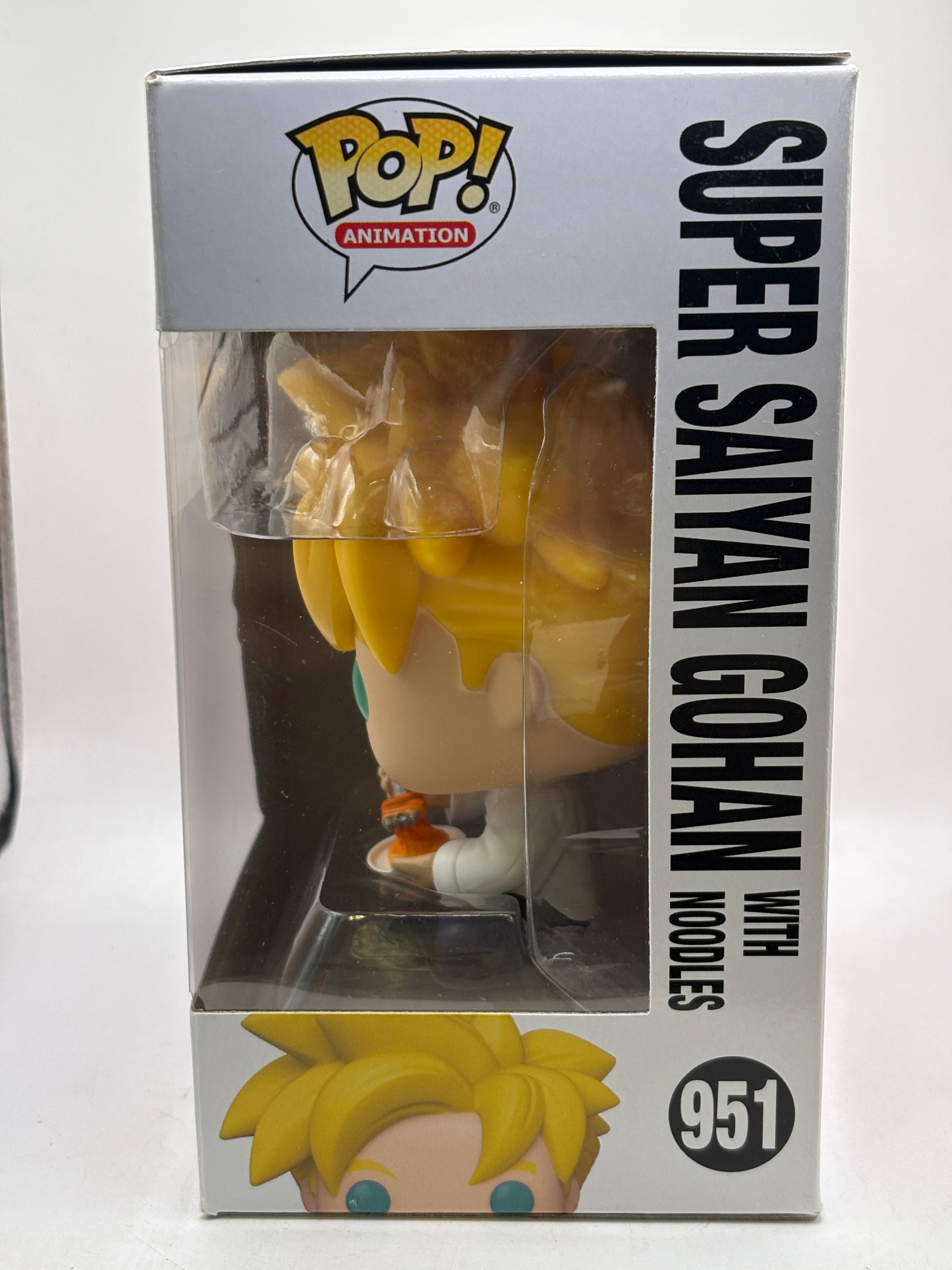 Funko POP! Animation Dragon Ball Z #951 Super Saiyan Gohan with Noodles *Box Dmg image 4