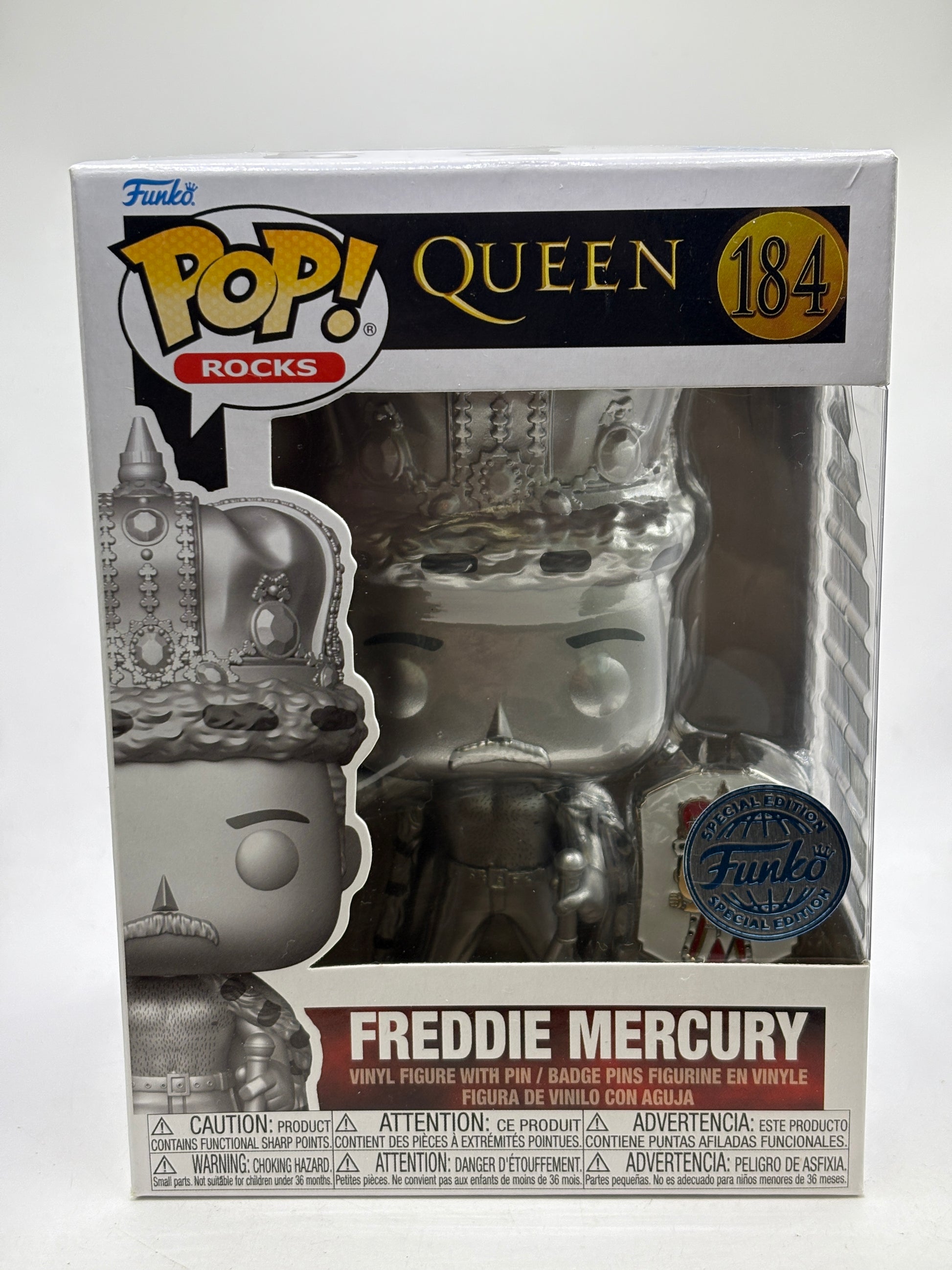 Funko POP! Rocks Queen #184 Freddie Mercury Special Edition Vinyl Figure image 1