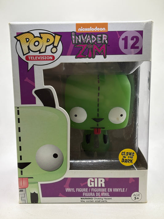 Funko POP! Television Invader Zim #12 Gir Vinyl Figure Glow DMG - photo 1
