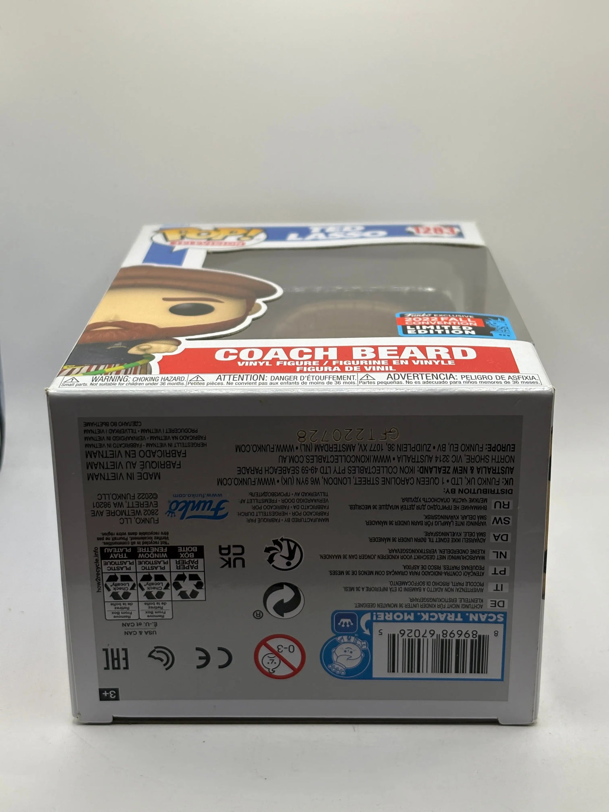 Funko POP! Television Ted Lasso #1283 Coach Beard 2022 Fall Con FRENLY BRICKS - Open 7 Days