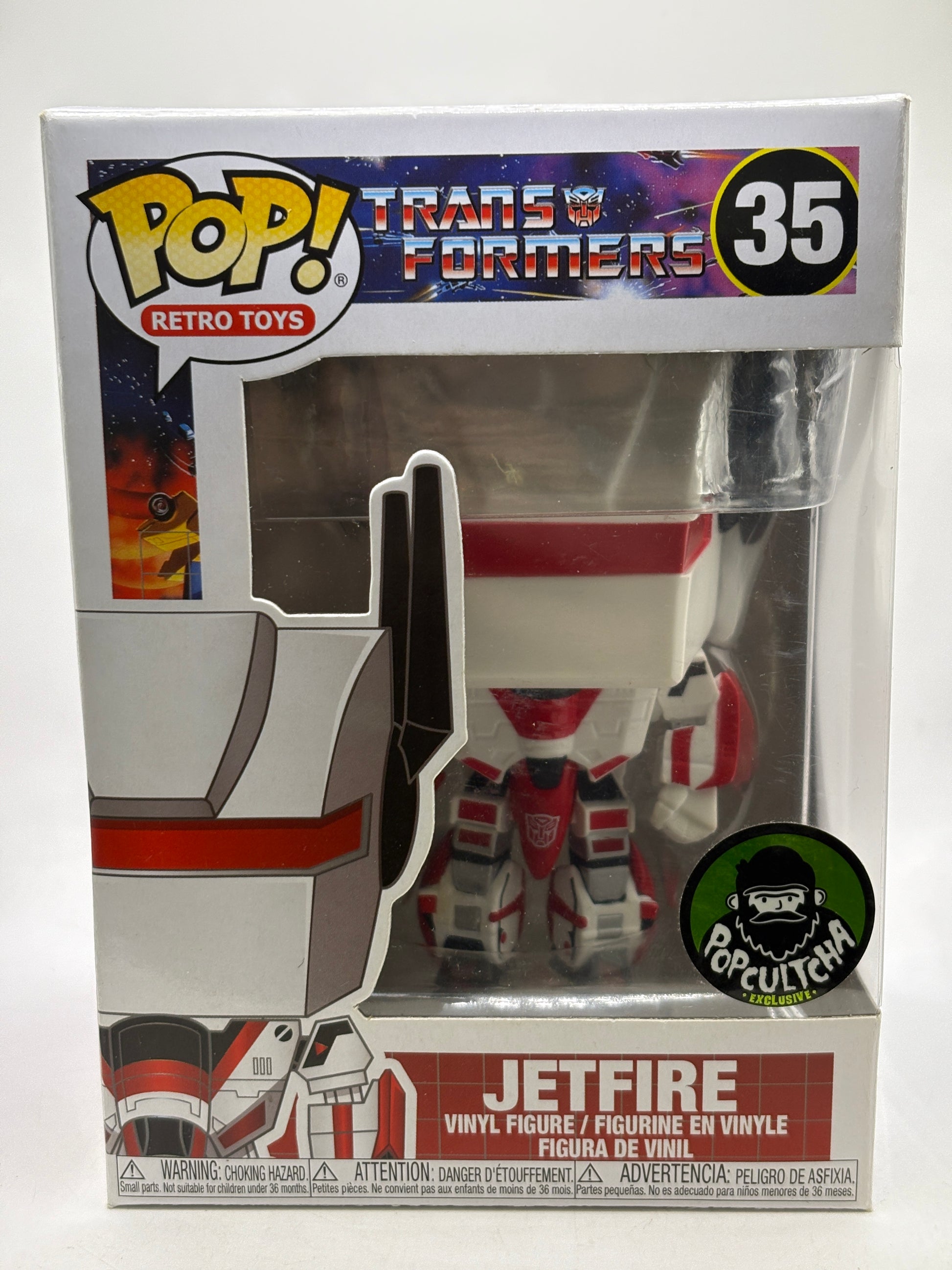 Funko POP! Retro Toys Transformers #35 Jetfire Popcultcha Exclusive image 1