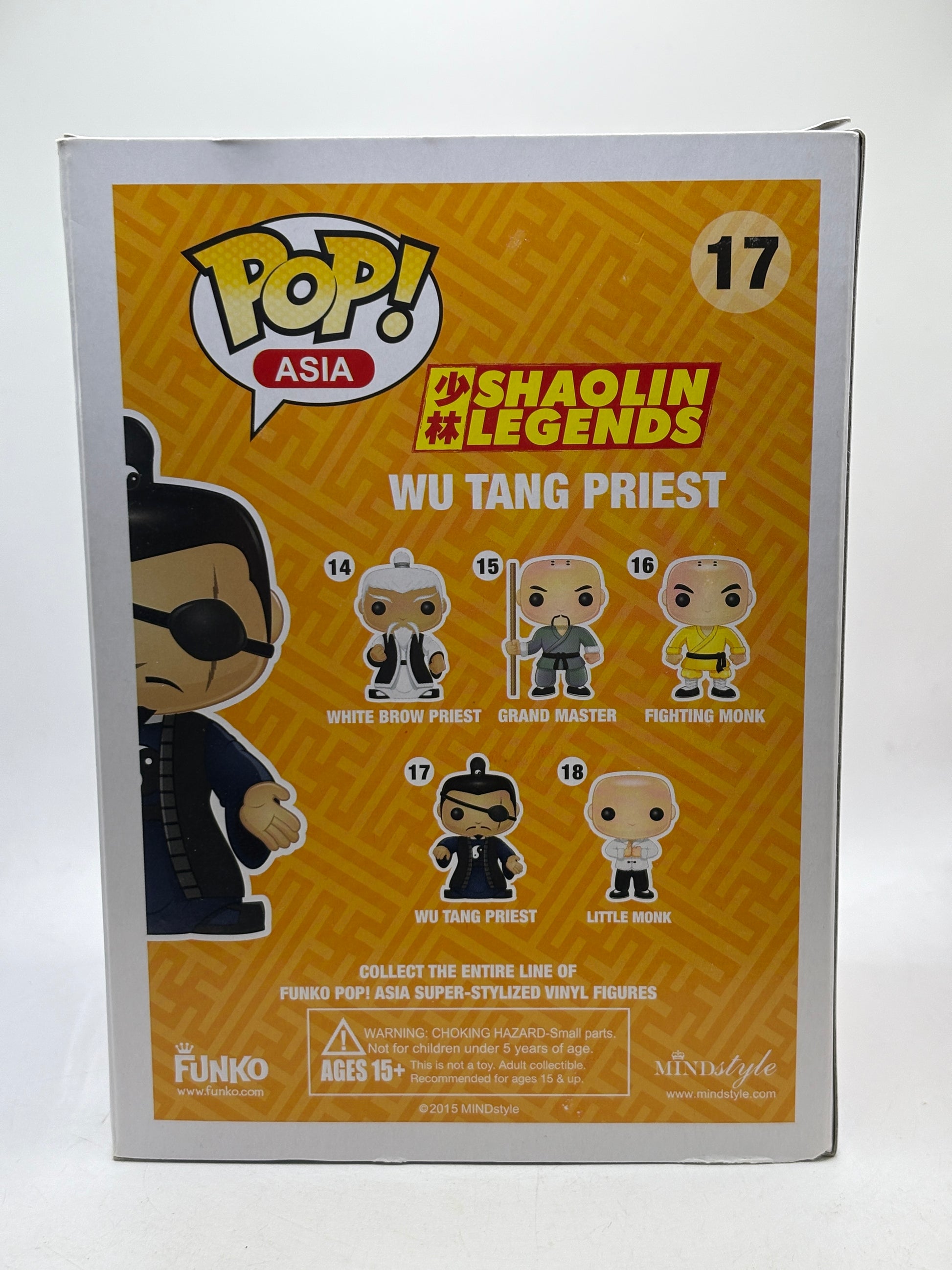 Funko POP! Asia Shaolin Legends #17 Wu Tang Priest 2015 Pop Asia image 3
