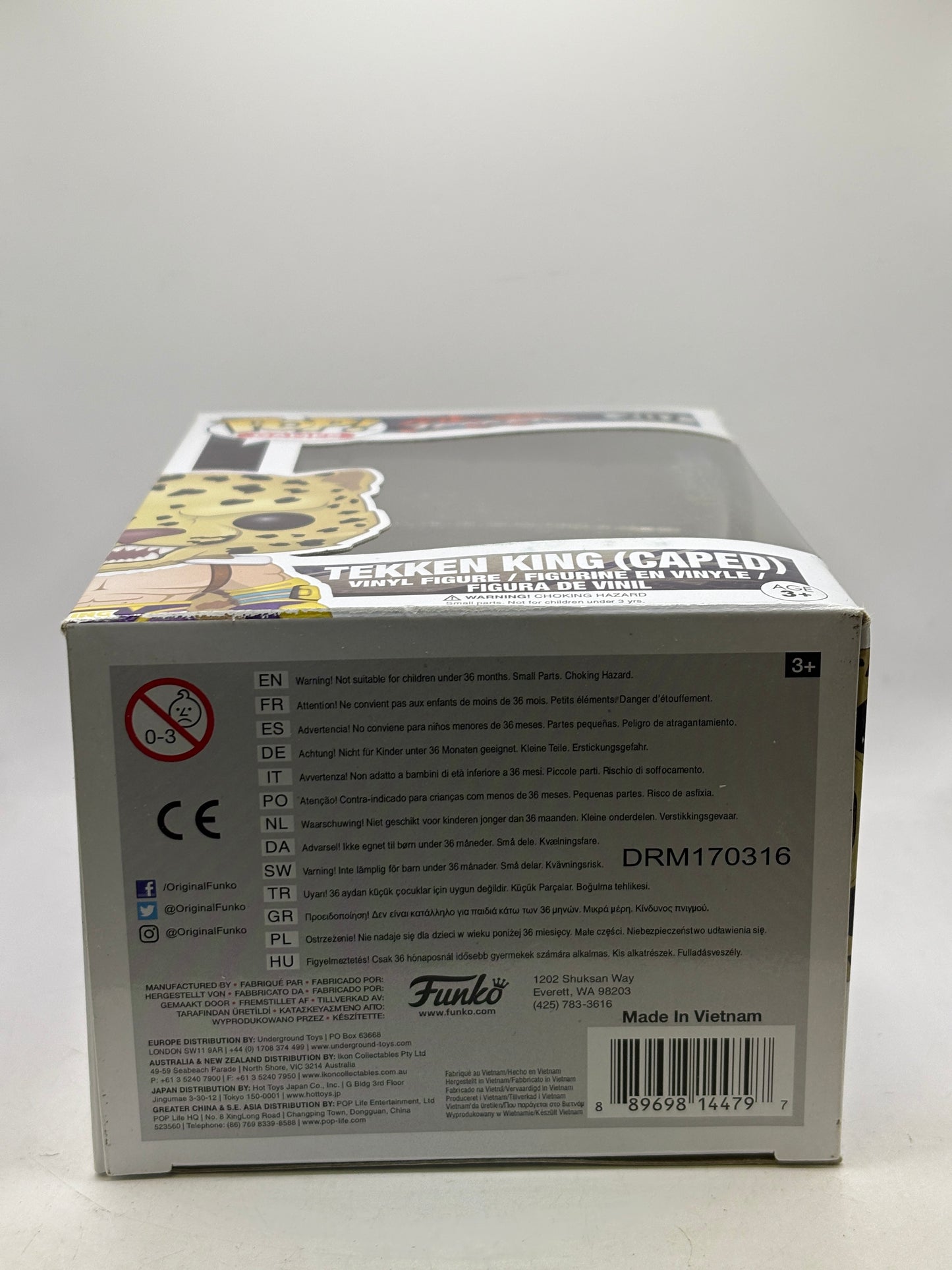 Funko POP! Games Tekken #207 Tekken King (Caped) Box Damage