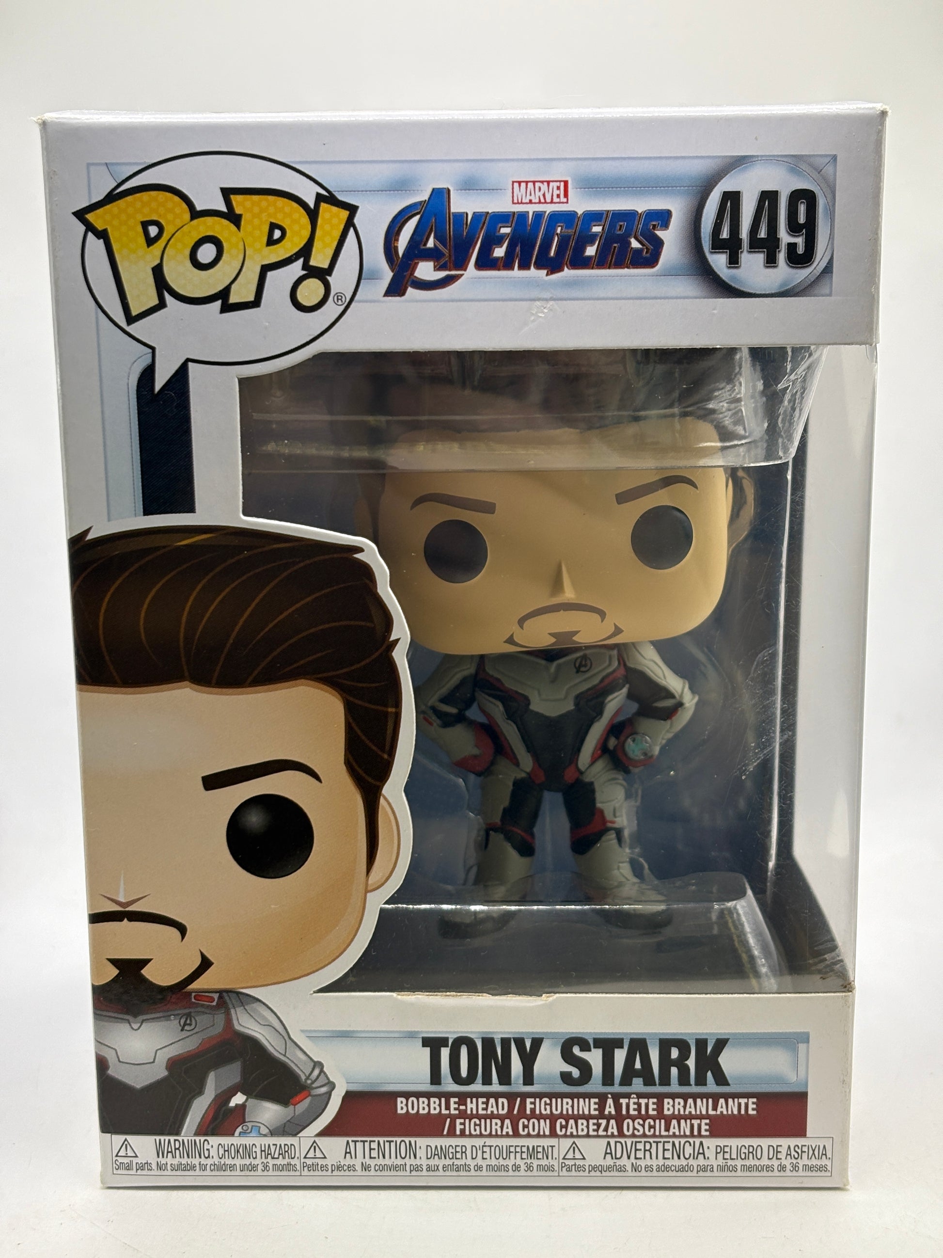 Funko POP! Avengers #449 Tony Stark Bobble-Head image 1