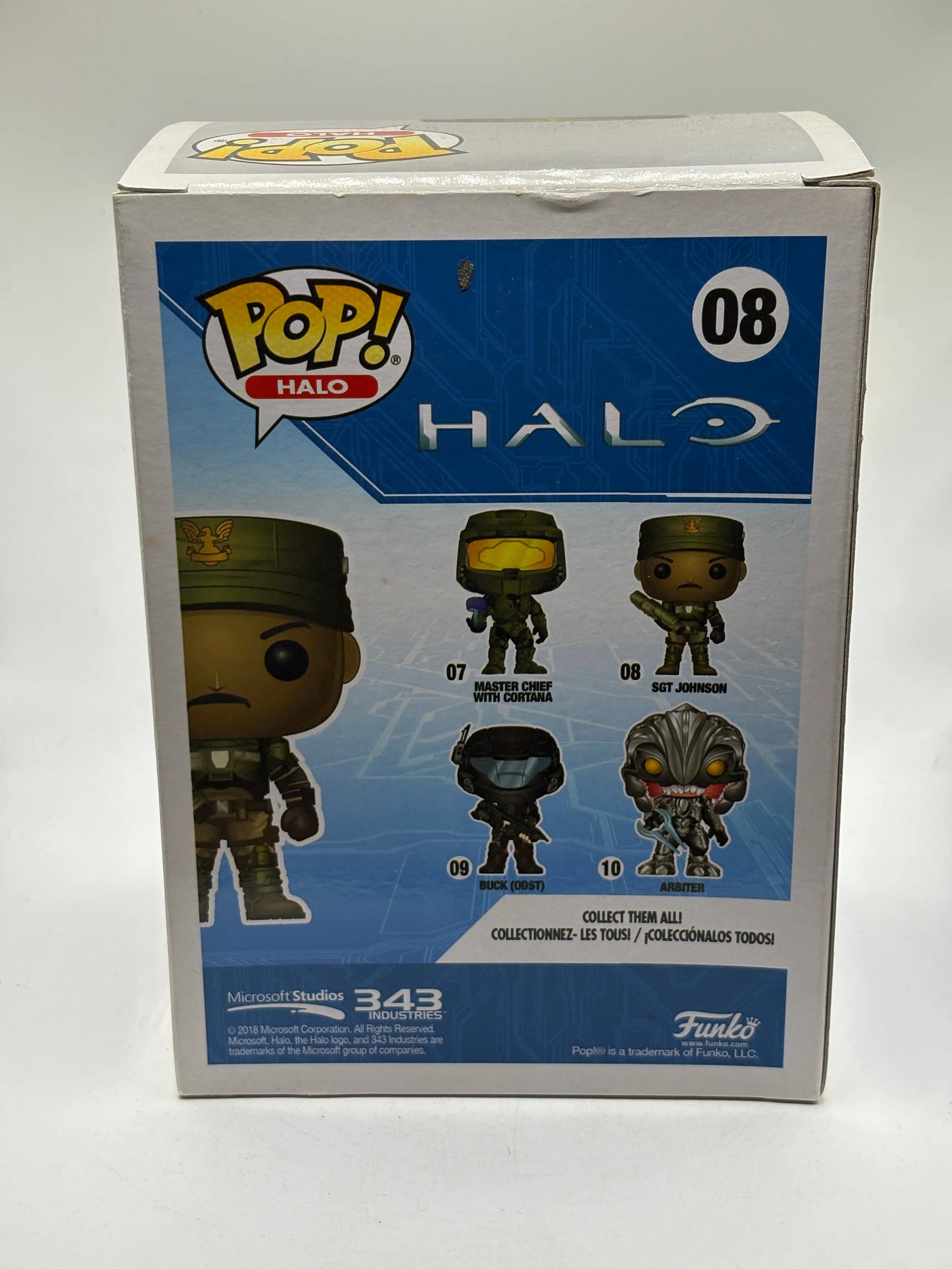 Funko POP! Halo Halo #08 Sgt Johnson Vinyl Figure FRENLY BRICKS - Open 7 Days