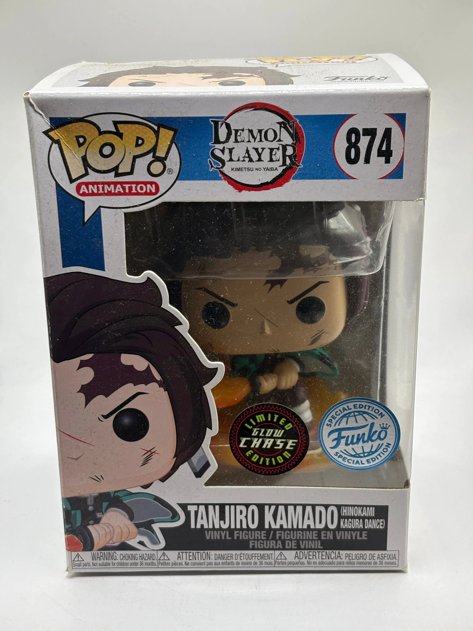 Funko POP! Animation Demon Slayer #874 Tanjiro Kamado Limited Glow Chase FRENLY BRICKS - Open 7 Days