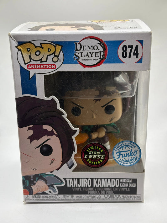 Funko POP! Animation Demon Slayer #874 Tanjiro Kamado Limited Glow Chase FRENLY BRICKS - Open 7 Days
