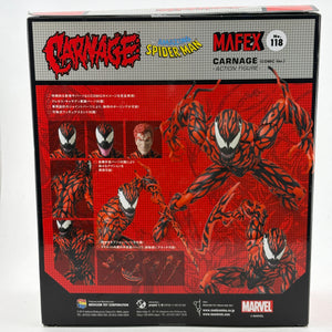 Marvel MAFEX No.118 Carnage (Comic Ver.) Action Figure Sealed FRENLY BRICKS - Open 7 Days