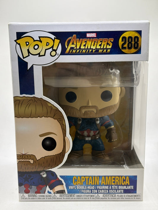 Funko POP! Avengers #288 Captain America Vinyl Bobble-Head - photo 1