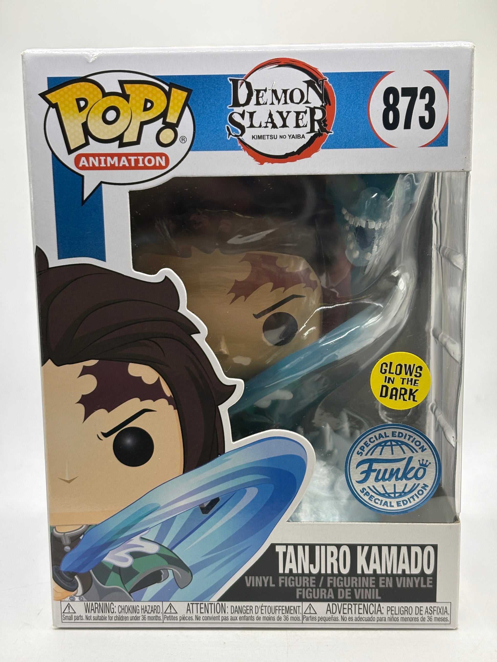 Funko POP! Animation Demon Slayer #873 Tanjiro Kamado Vinyl Figure Glow SE image 1