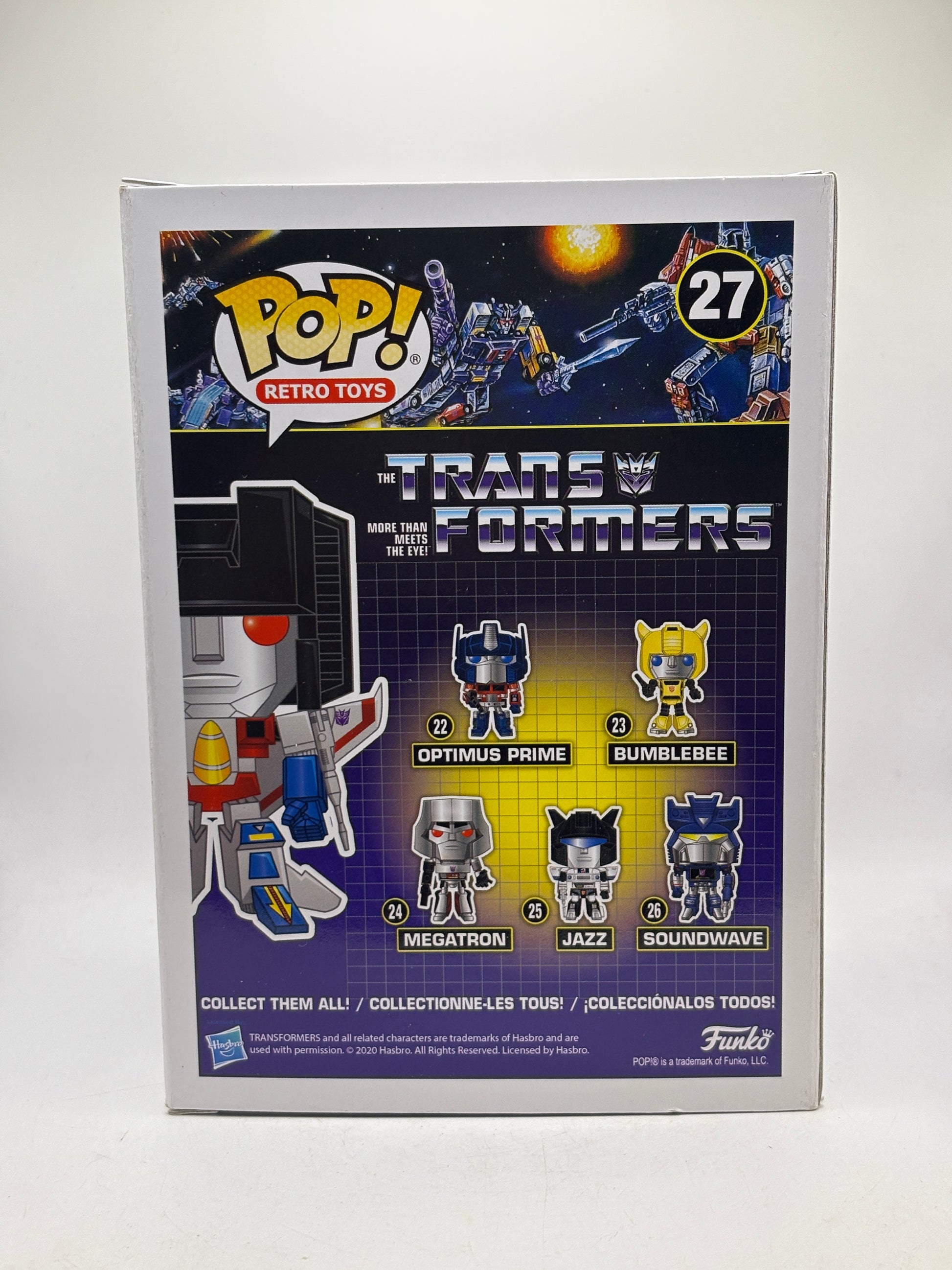 Funko POP! Retro Toys Transformers #27 Starscream Special Edition Dmg image 3