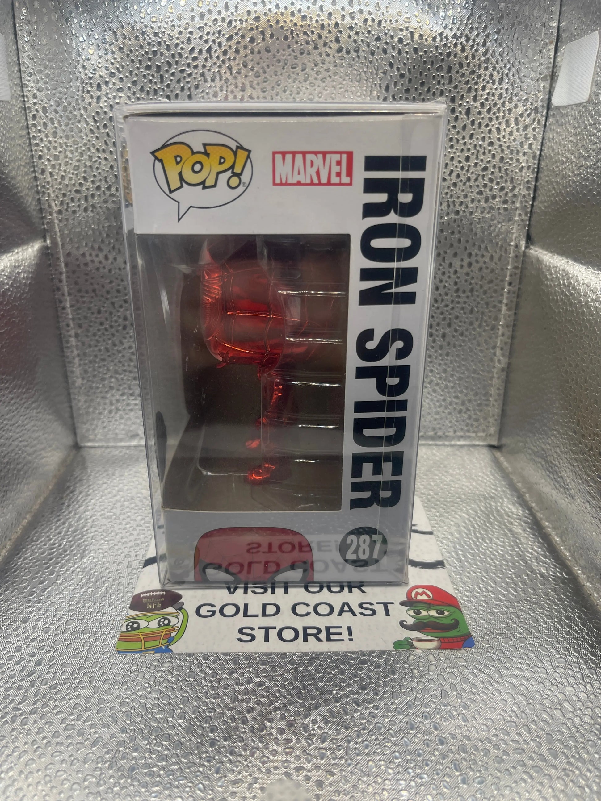 Avengers: Infinity War - Iron Spider (Red Chrome) #287 Exclusive Funko Pop Vinyl FRENLY BRICKS - Open 7 Days