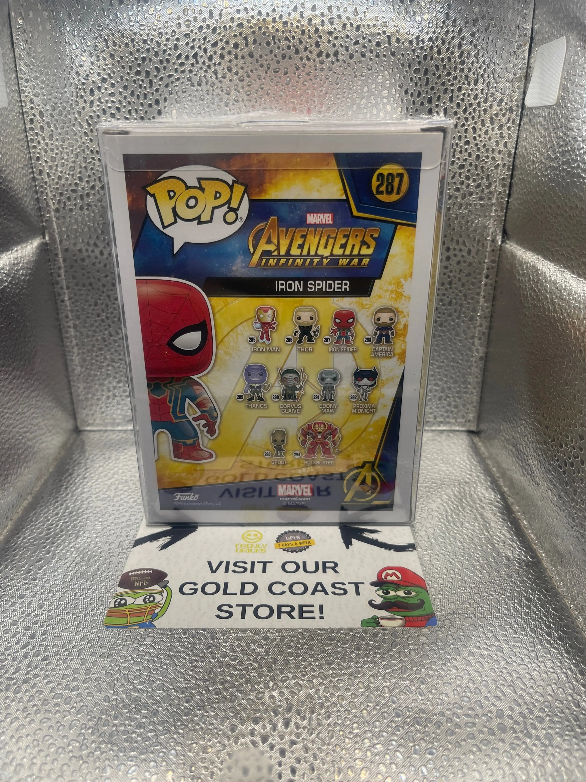 Avengers: Infinity War - Iron Spider (Red Chrome) #287 Exclusive Funko Pop Vinyl FRENLY BRICKS - Open 7 Days