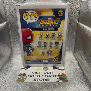 Avengers: Infinity War - Iron Spider (Red Chrome) #287 Exclusive Funko Pop Vinyl FRENLY BRICKS - Open 7 Days